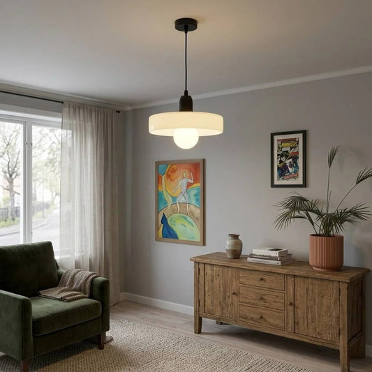 Lampa wisząca UFO – Czarno-biała