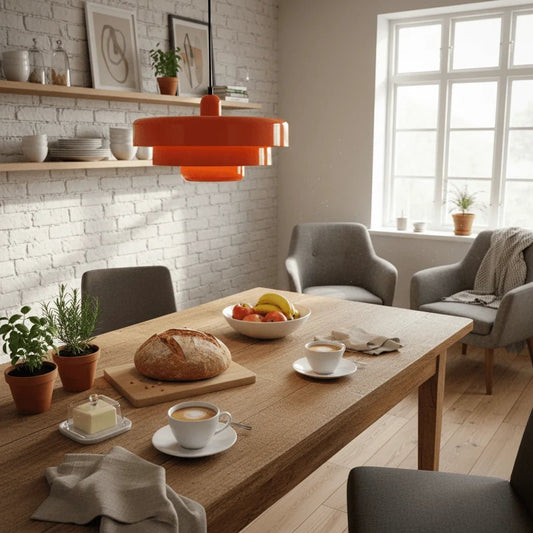 Lampa wisząca Vertigo – Pomarańczowa - Lumi-lab | Lampa wisząca loft industrial