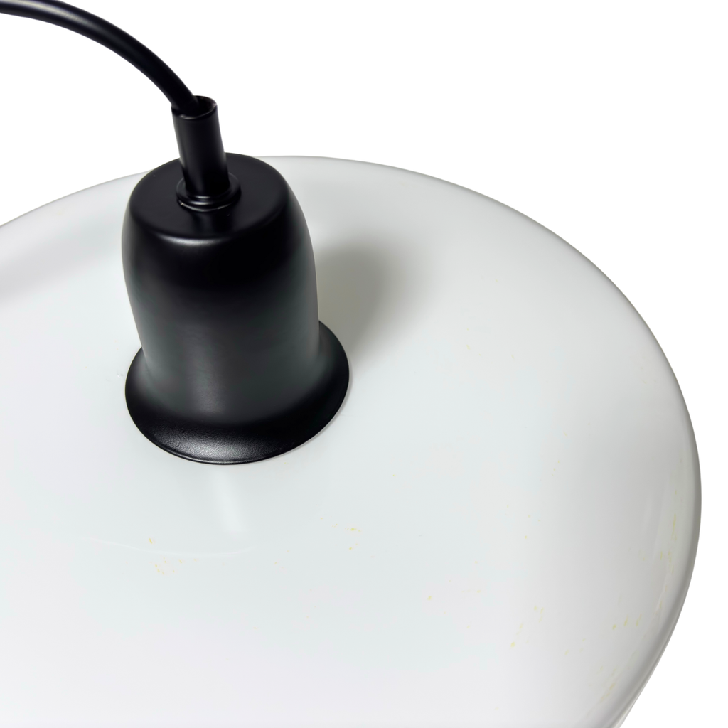 Lampa wisząca UFO szklana loft E27 nowoczesna sufitowa czarno-biała