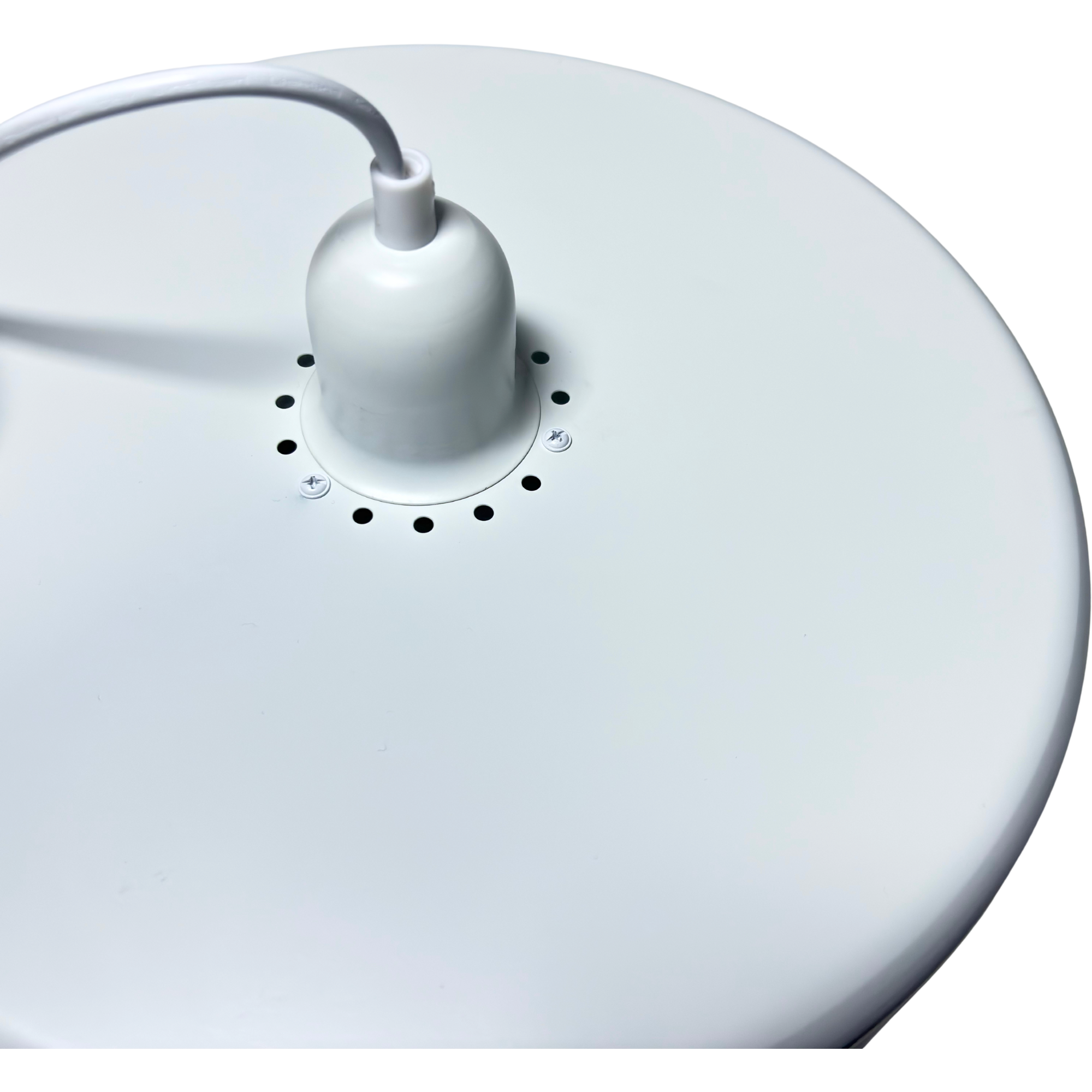 Vertigo lampa wisząca retro loft industrialna 33 cm metal biała E27