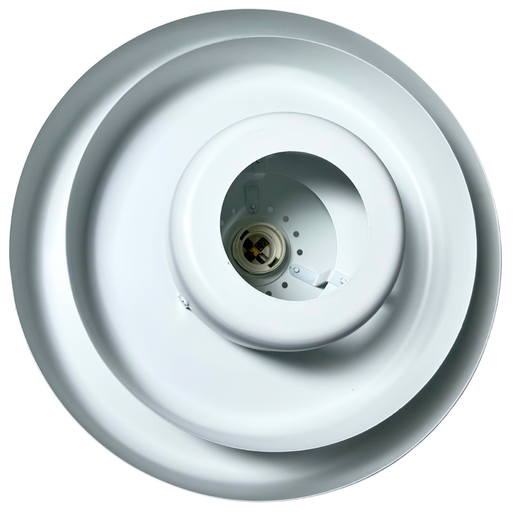 Vertigo lampa wisząca retro loft industrialna 33 cm metal biała E27