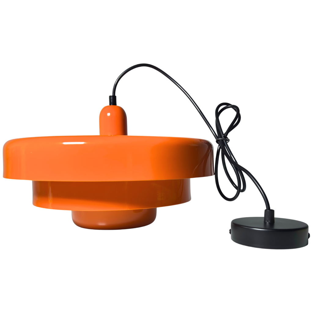 Vertigo lampa wisząca retro loft industrialna 33 cm metal pomarańczowa E27