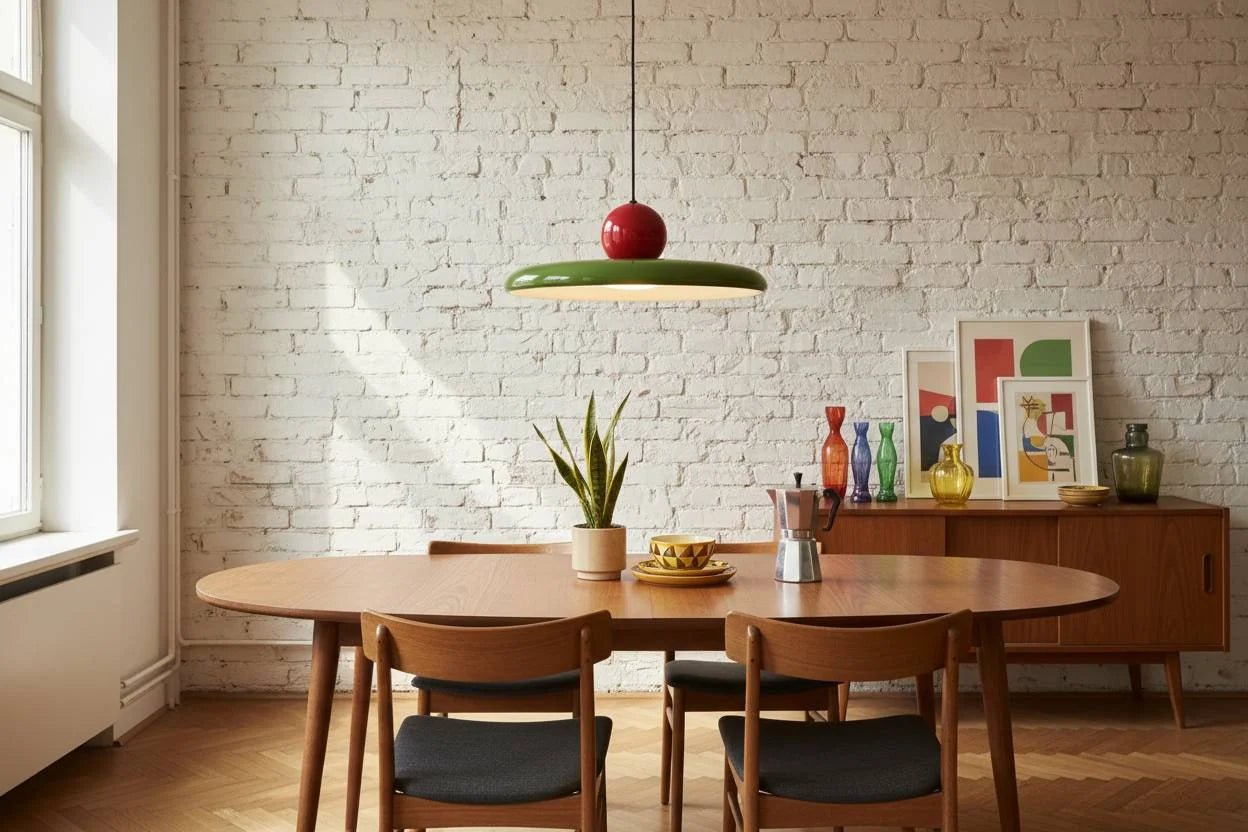 Lampa wisząca Cherry Pop – Zielono-czerwona