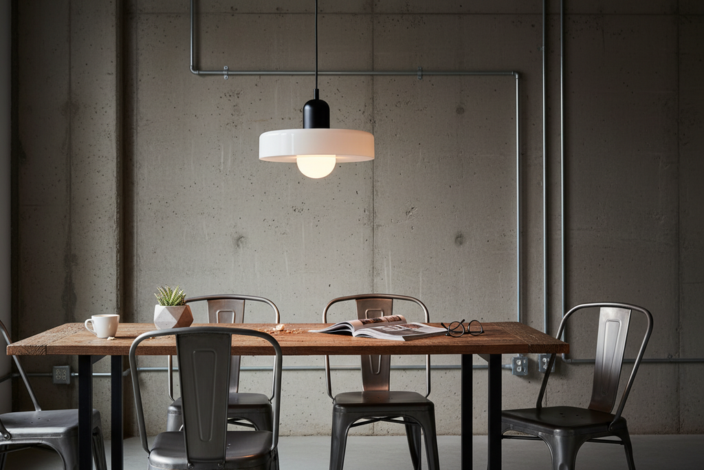 Lampa wisząca UFO szklana loft E27 nowoczesna sufitowa czarno-biała