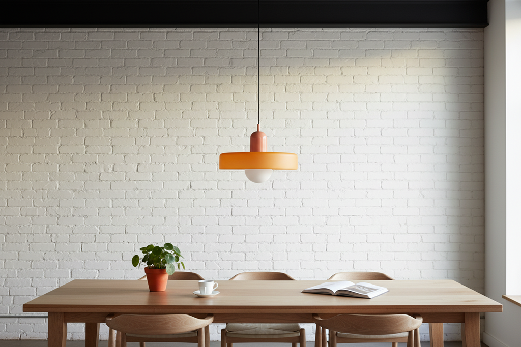 Lampa wisząca UFO szklana loft E27 nowoczesna sufitowa pomarańczowo-różowa