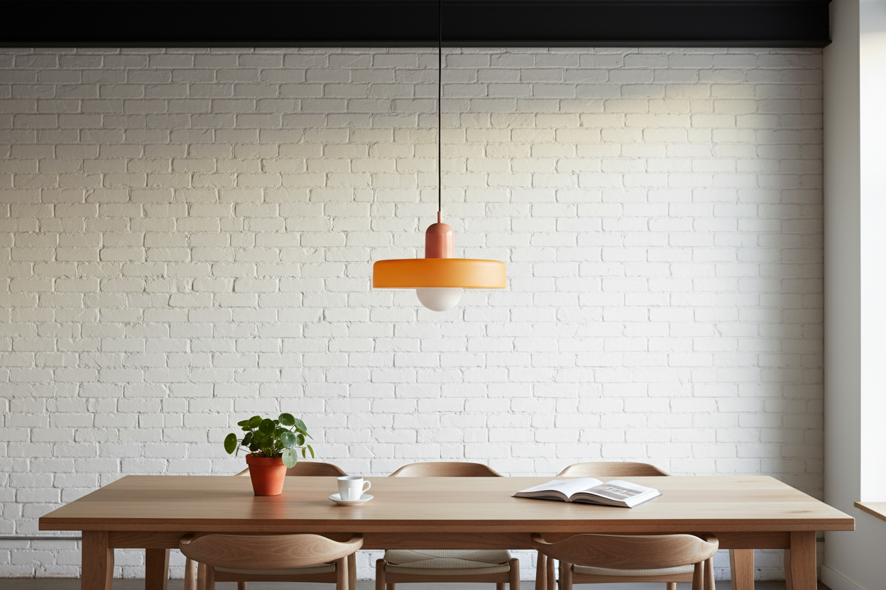 Lampa wisząca UFO szklana loft E27 nowoczesna sufitowa pomarańczowo-różowa