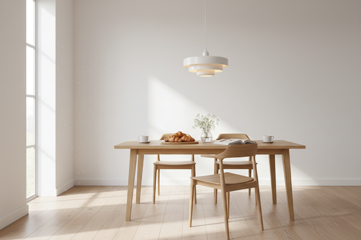 Vertigo lampa wisząca retro loft industrialna 33 cm metal biała E27