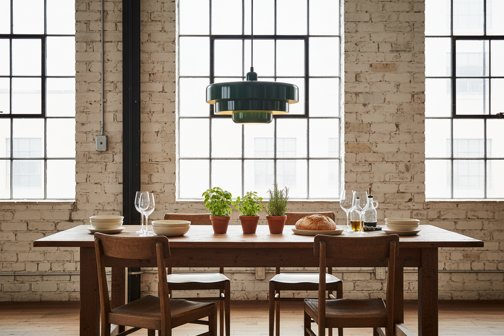 Vertigo lampa wisząca retro loft industrialna 33 cm metal ciemna zieleń E27