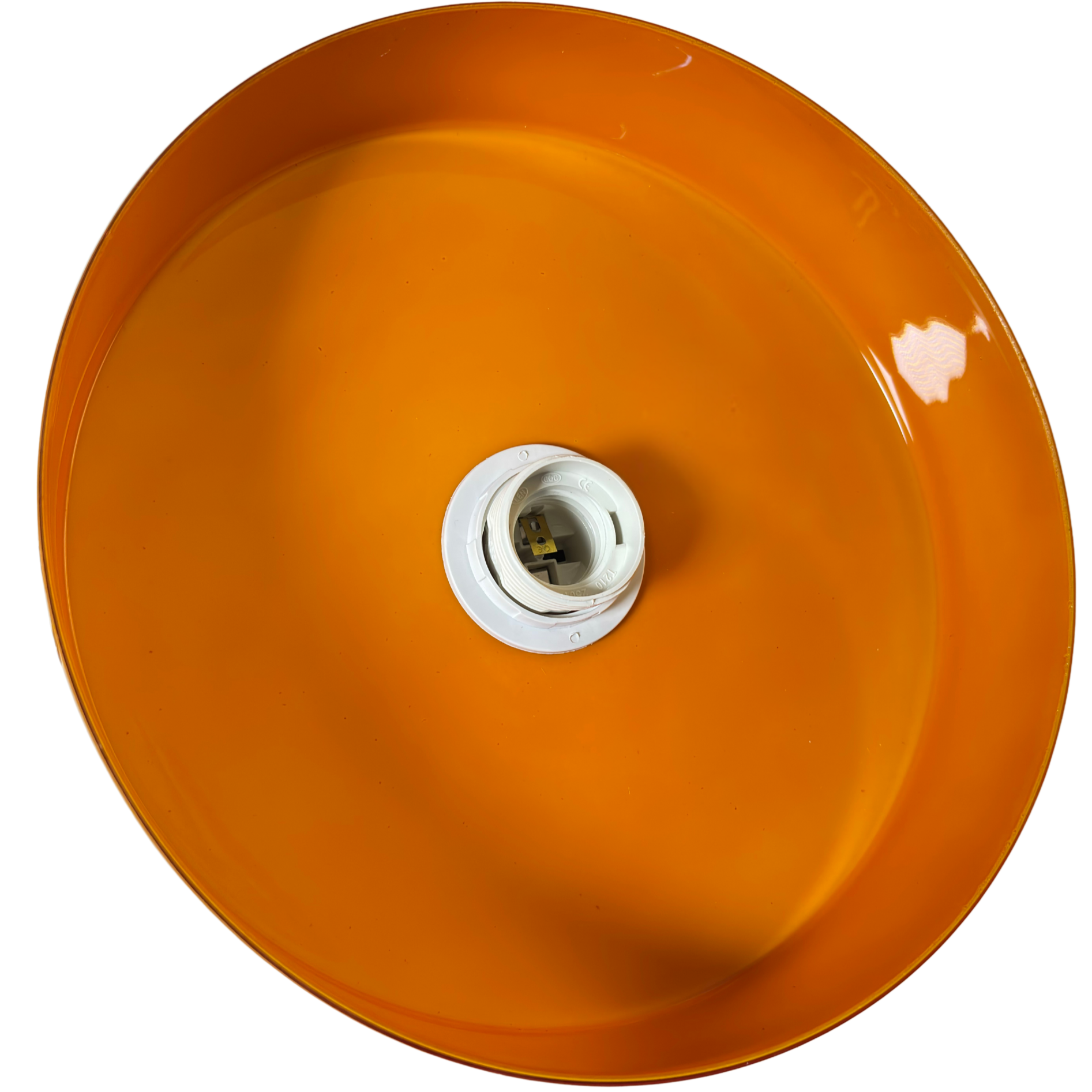 Lampa wisząca UFO szklana loft E27 nowoczesna sufitowa pomarańczowo-różowa