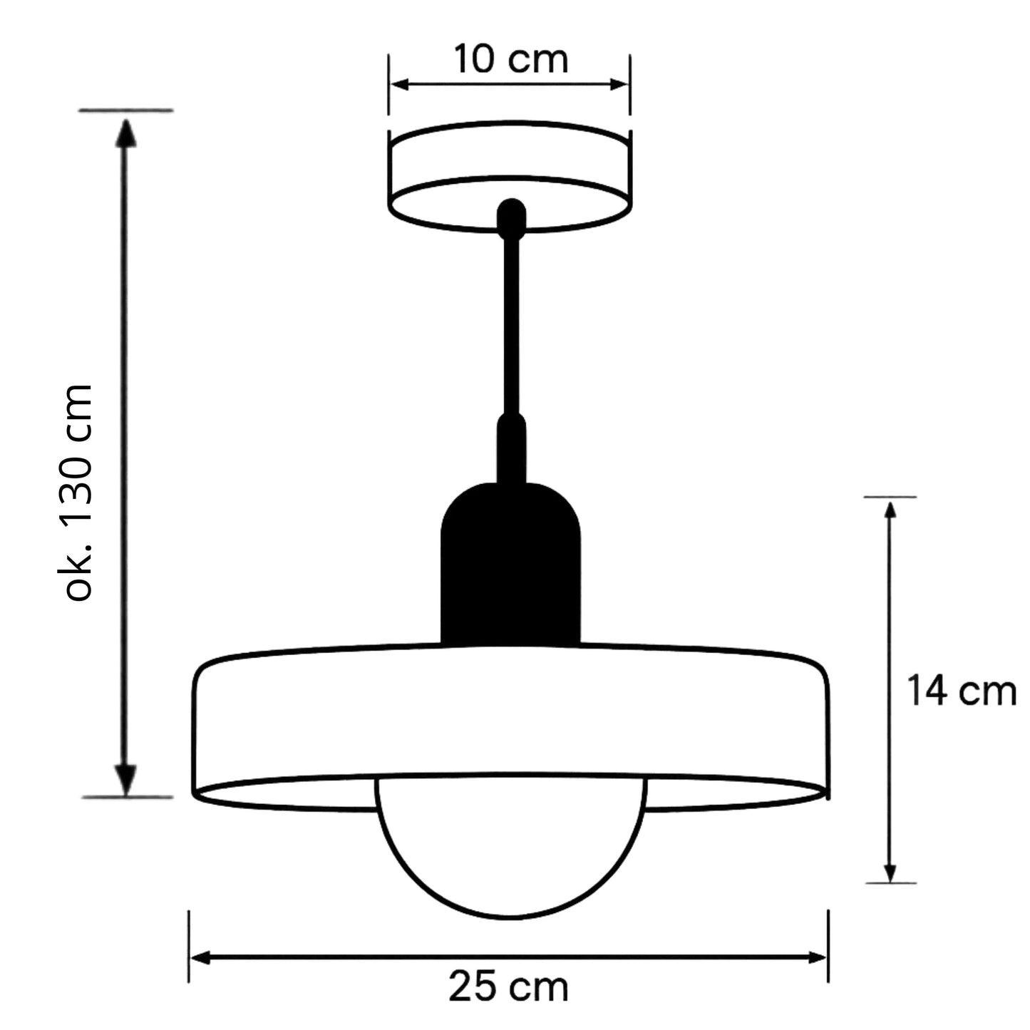 Lampa wisząca UFO – Pomarańczowo-różowa