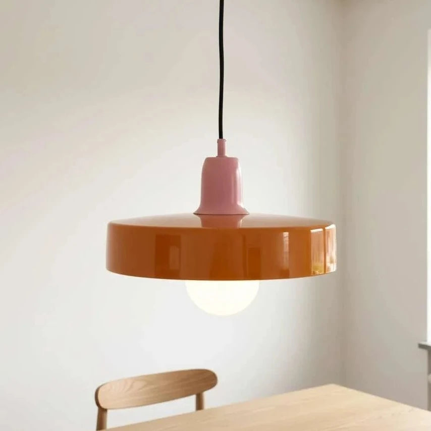 Lampa wisząca UFO – Pomarańczowo-różowa