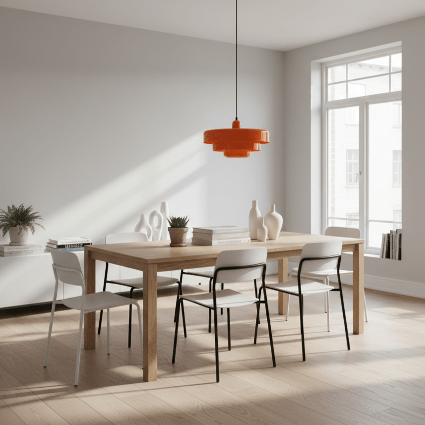 Vertigo lampa wisząca retro loft industrialna 35 cm metal pomarańczowa E27