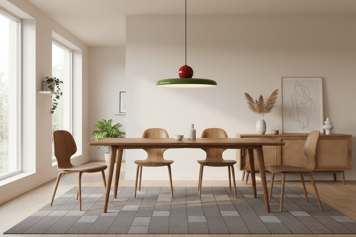 Cherry Pop Lampa Wisząca LED Retro PRL Zielono-Czerwona 40 cm | Vintage | Lumi-lab