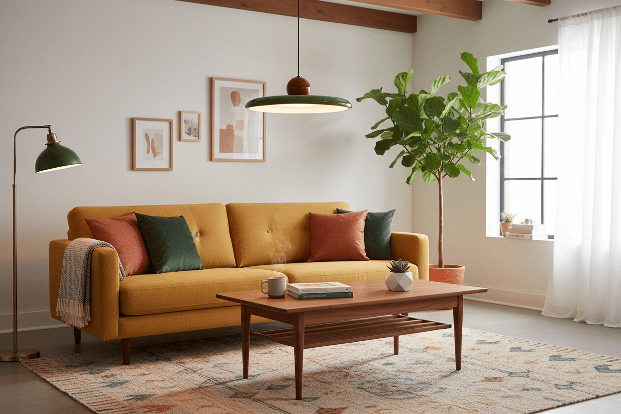 Cherry Pop Lampa Wisząca LED Retro PRL Zielono-Czerwona 40 cm | Vintage | Lumi-lab