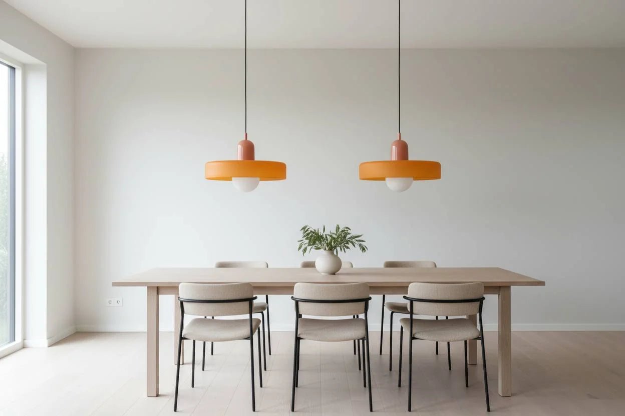 Lampa wisząca UFO – Pomarańczowo-różowa