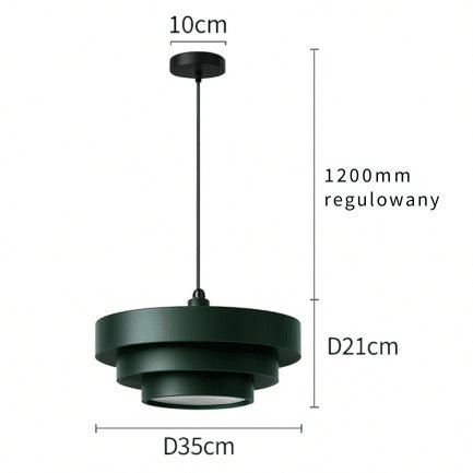 Lampa wisząca Vertigo – Ciemna zieleń